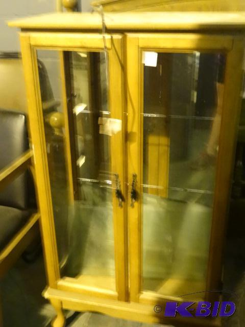 Curio cabinet. No glass in front left door. 3...
