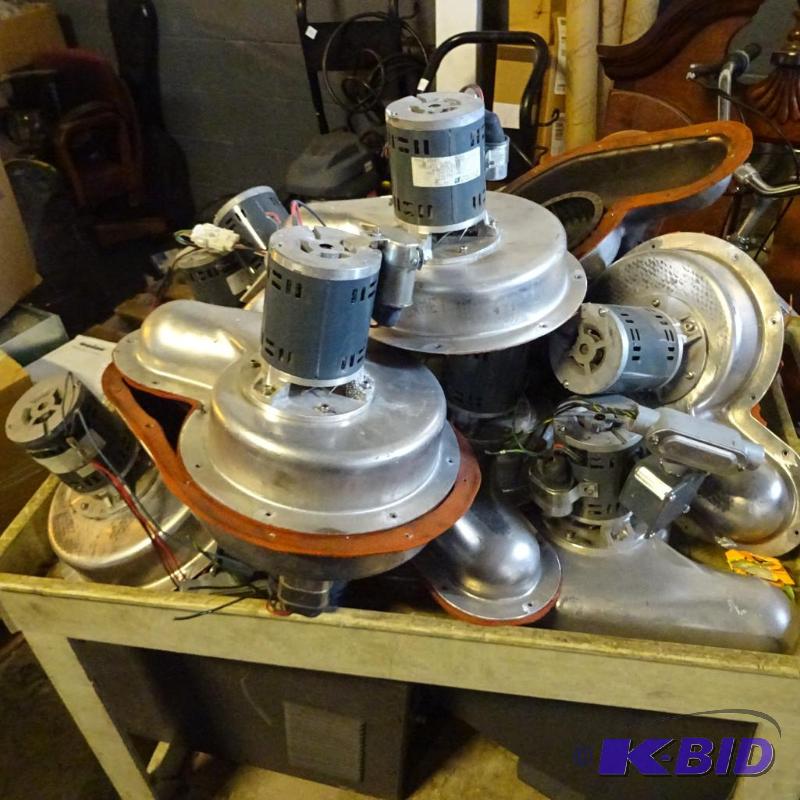 12 fan motors with aluminum housings. All are...
