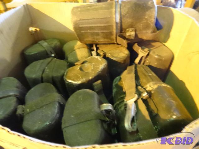 Box of 12 vintage canteens...
