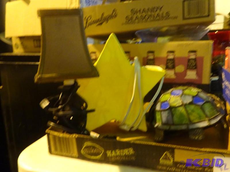 3 separate lamps. Star, turtle, and regular...