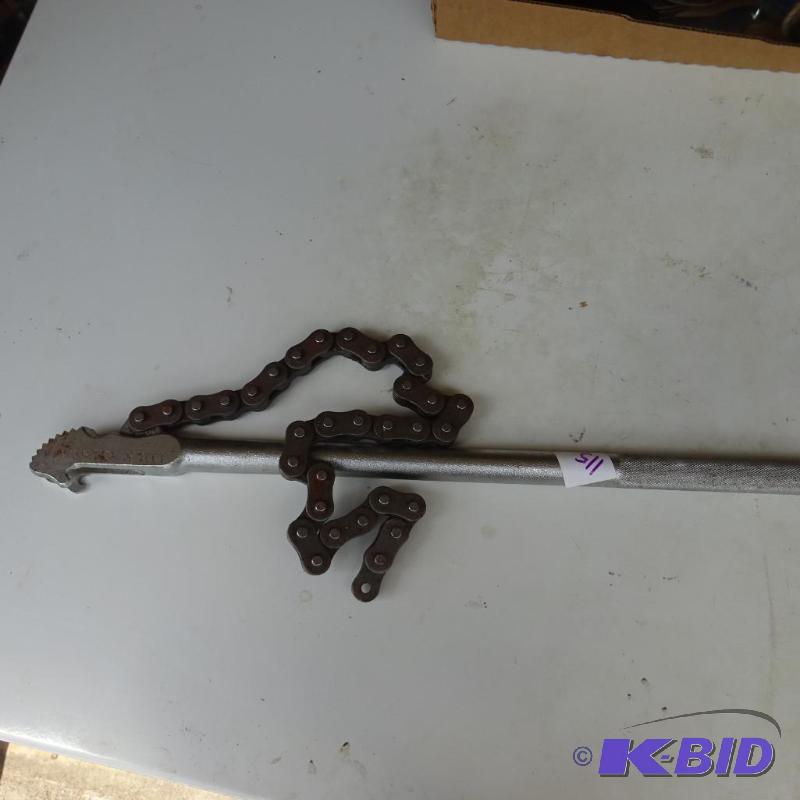 lot 115 image: Chain Wrench...