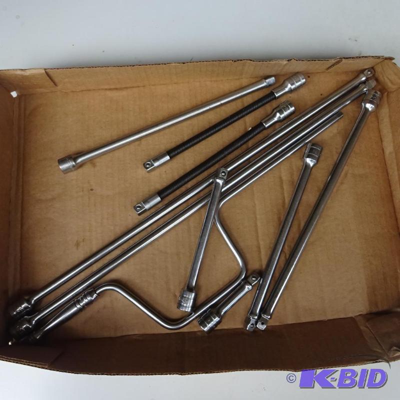 lot 133 image: 38 Snap On Ratchet Breaker and Extensions...