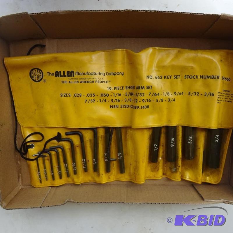 lot 154 image: Allen Wrench Set...