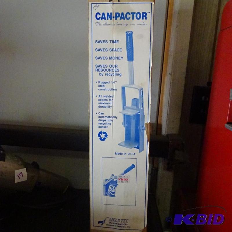 lot 16 image: Can- pactor Aluminum can crusher...