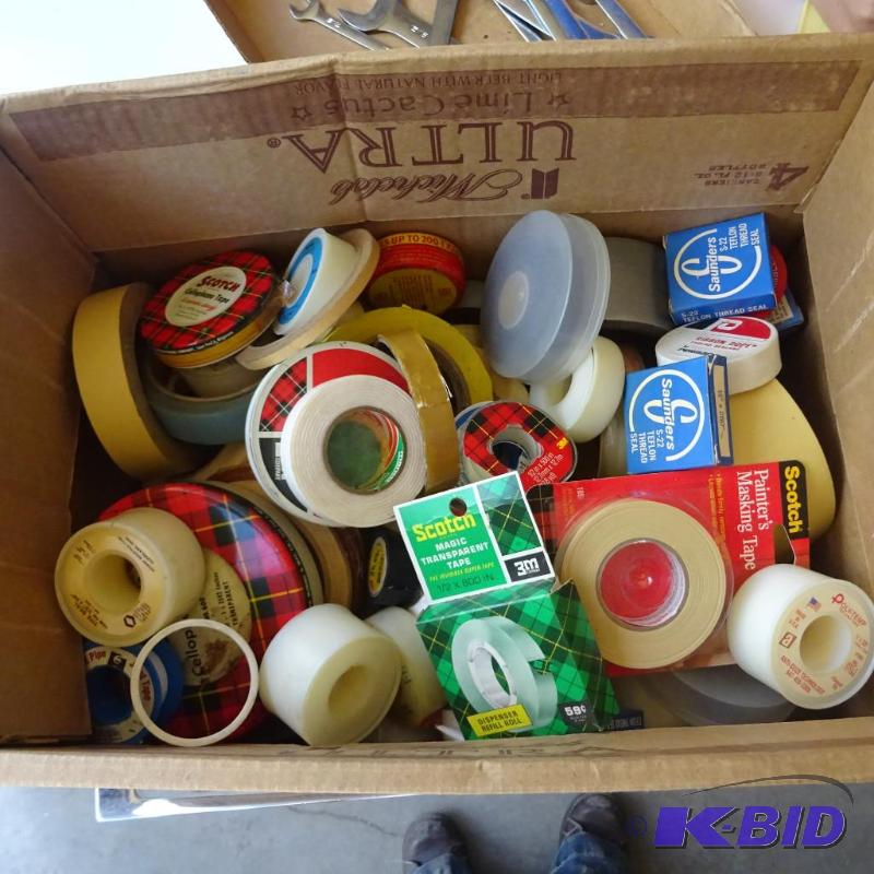 lot 189 image: Misc. Tape Variety of Brands and Kinds...
