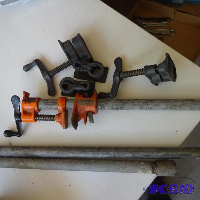 lot 205 image: Pipe Clamps...