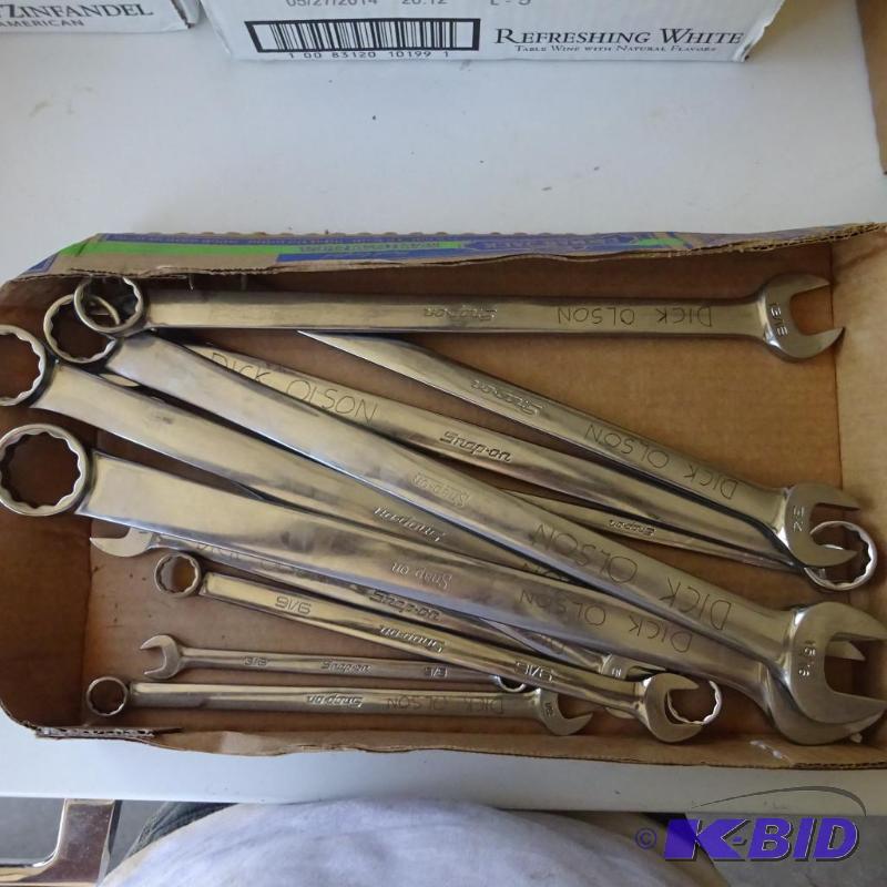 lot 225 image: Snap On Wrench Set 38-1 18"...