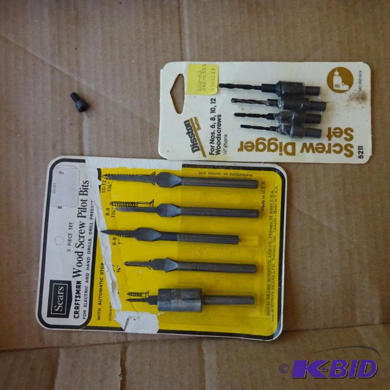 lot 245 image: wood screw pilot bits...