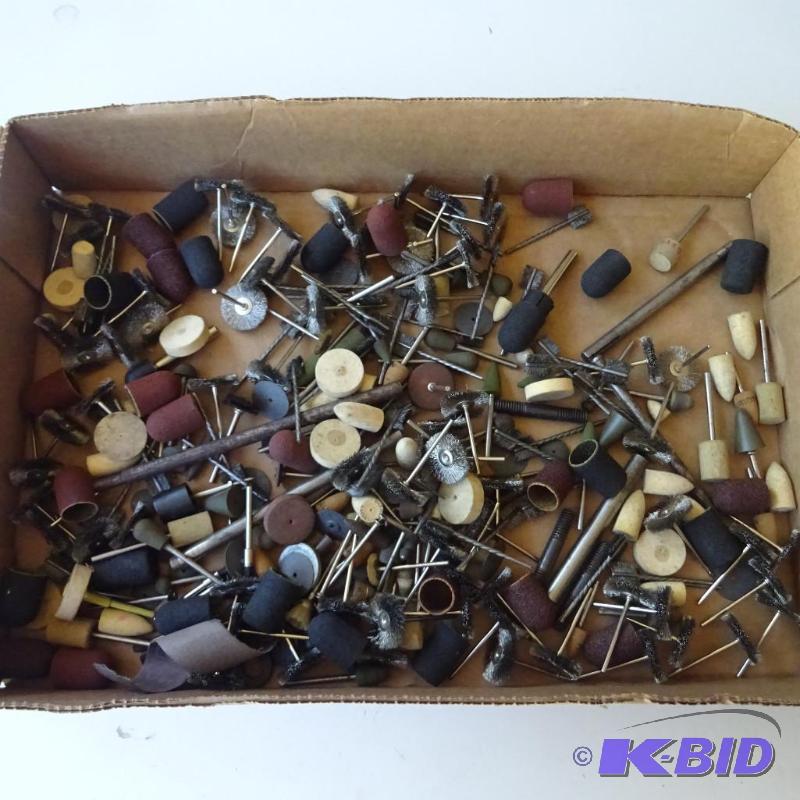 lot 268 image: Misc. Wire Brushes, Grinding Stones, Sanding ...