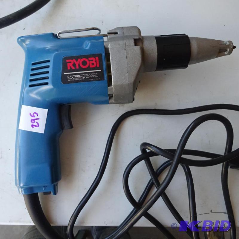 lot 295 image: Ryobi Sheet Rock Screw Gun...