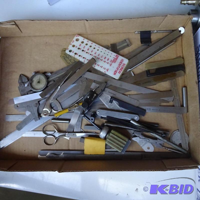 lot 319 image: Misc. Feeler Gauges, Caliper, Dial Indicator...