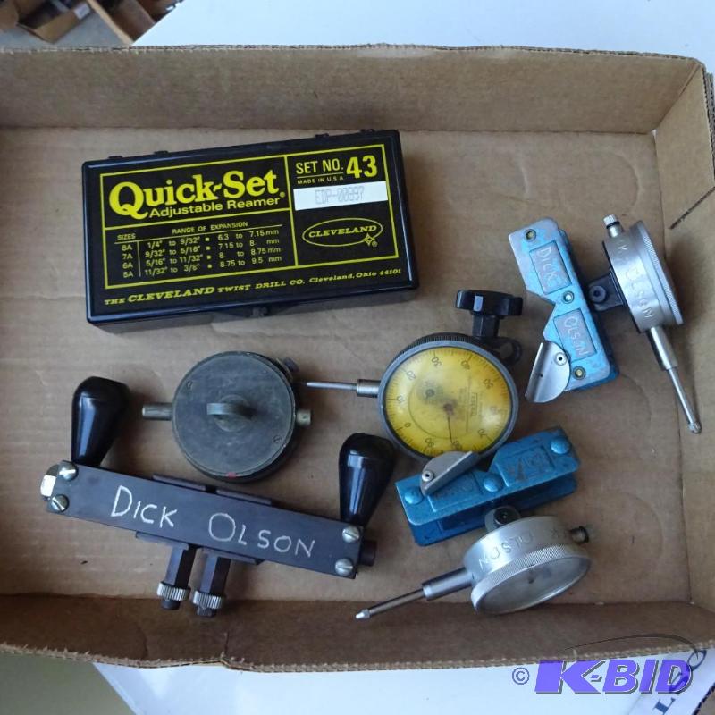 lot 323 image: Misc. Dial Indicators Quick Set Adjustable Re...