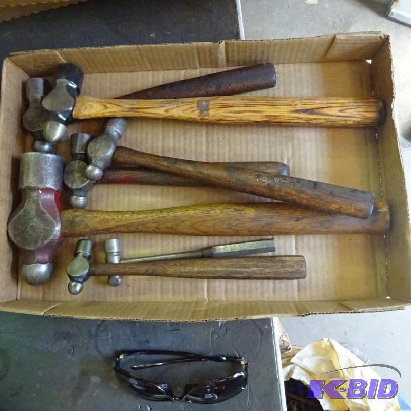 lot 334 image: Box of Ball Peen Hammers...