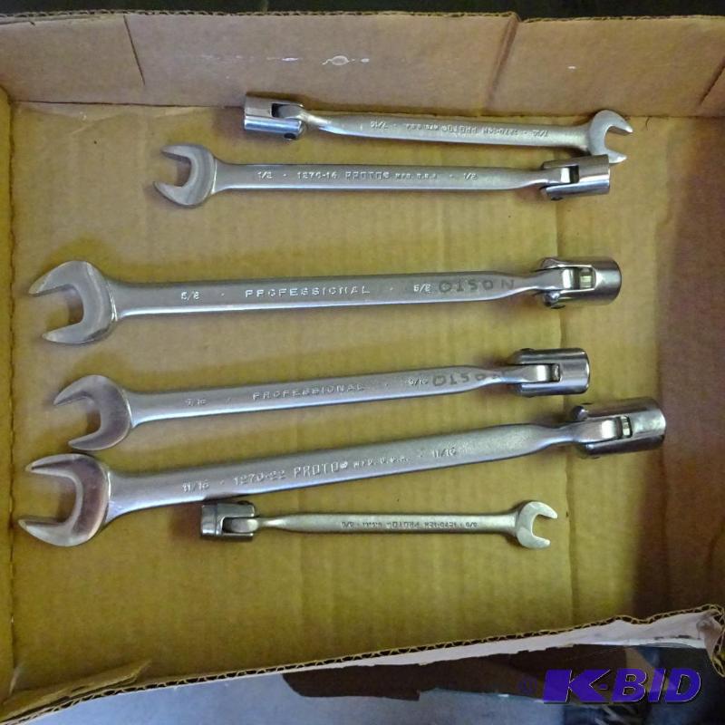 lot 365 image: Proto Swivel Head Wrench Set...