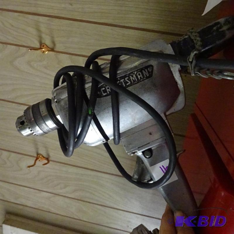 lot 41 image: Craftsman 12 heavy duty drill. 110 Volt...