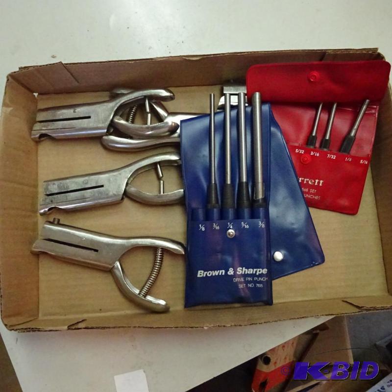 lot 440 image: Barrel Punches, Metal Notchers...