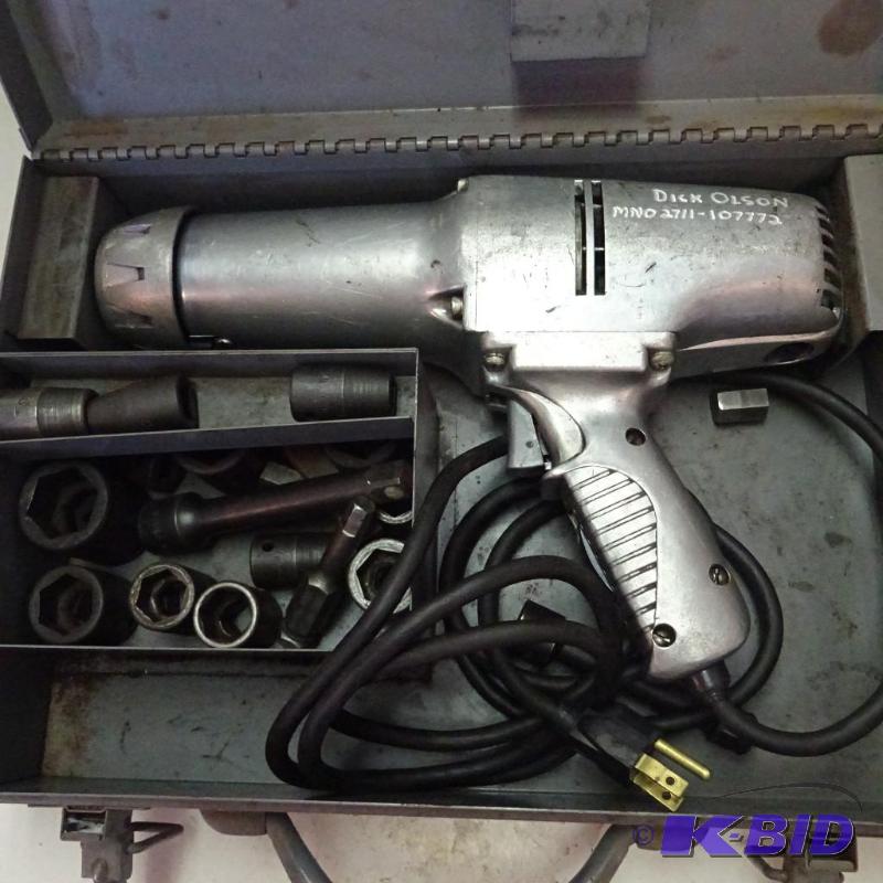 lot 460 image: 12" Electric Impact With Sockets...
