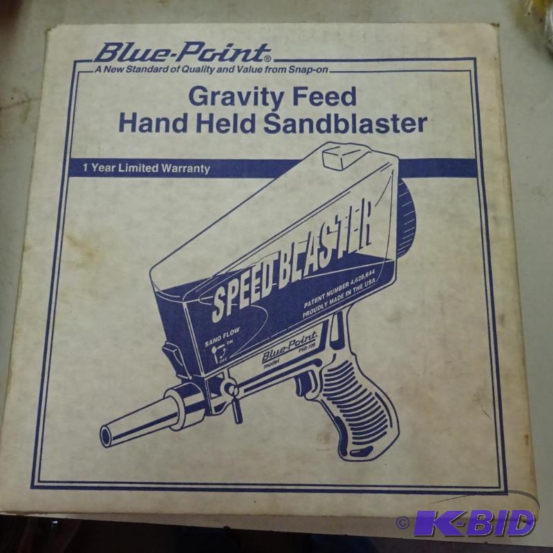 lot 496 image: Blue Point Gravity Feed Hand Held Sandblaster...
