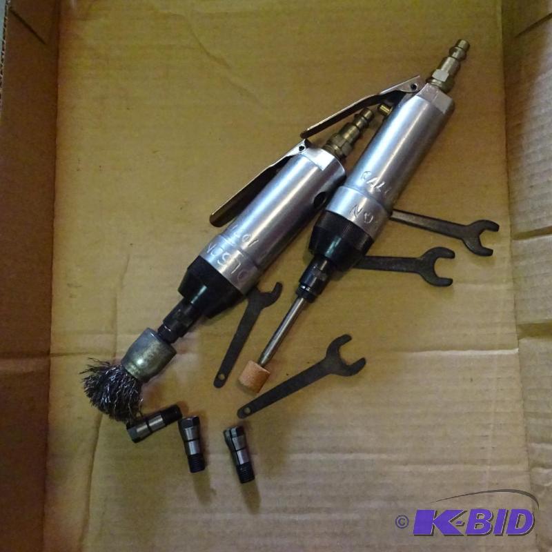 lot 83 image: 2 Air Die Grinders with Collets and Wrenches...