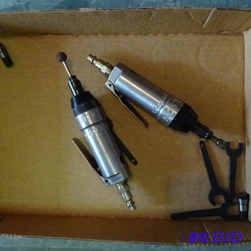 lot 84 image: 2 Air Die Grinders with Collets and Wrenches...