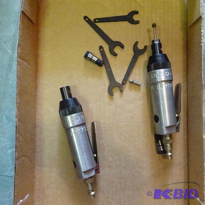 lot 85 image: 2 Air Die Grinders with Collets and Wrenches...