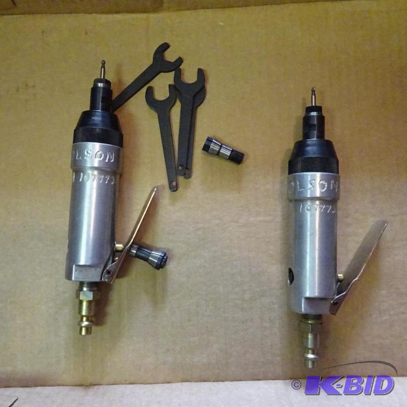 lot 87 image: 2 Air Die Grinders with Collets and Wrenches...