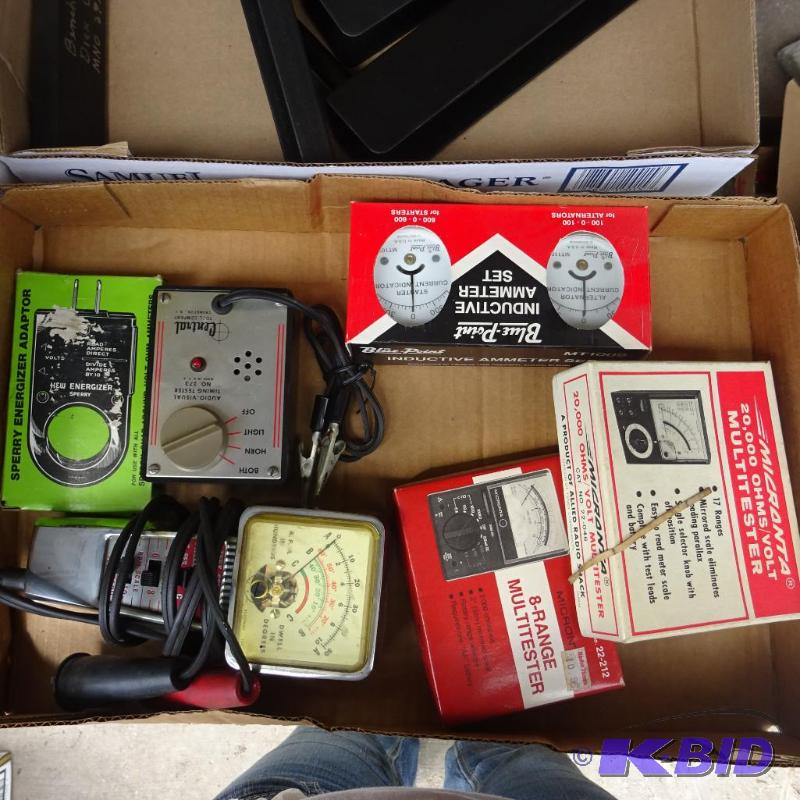 lot 98 image: Multitesters. Sperry Energizer Adapter. Tach ...