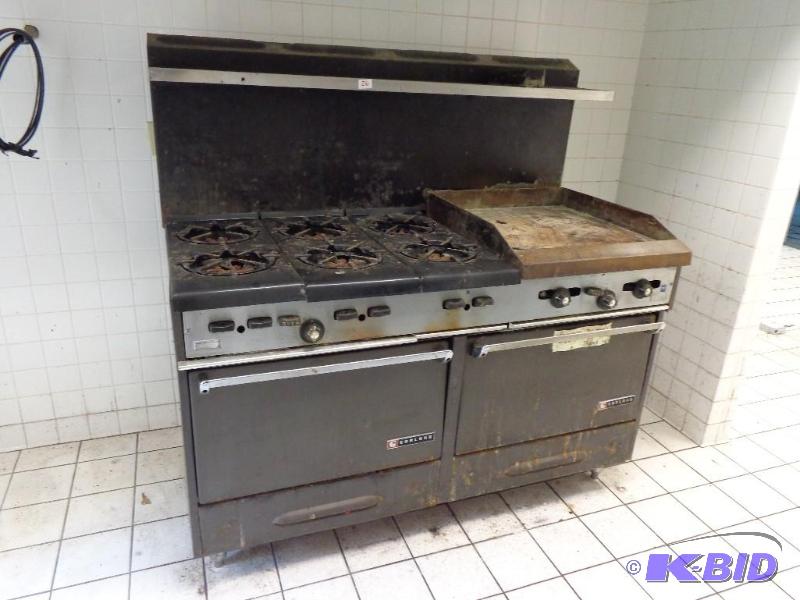 lot 26 image: Garland Commercial Stove, Burner and Grill Un...