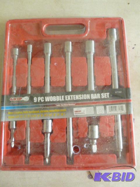 lot 107 image: Grip 9 Piece Wobble Extension Bar Set...