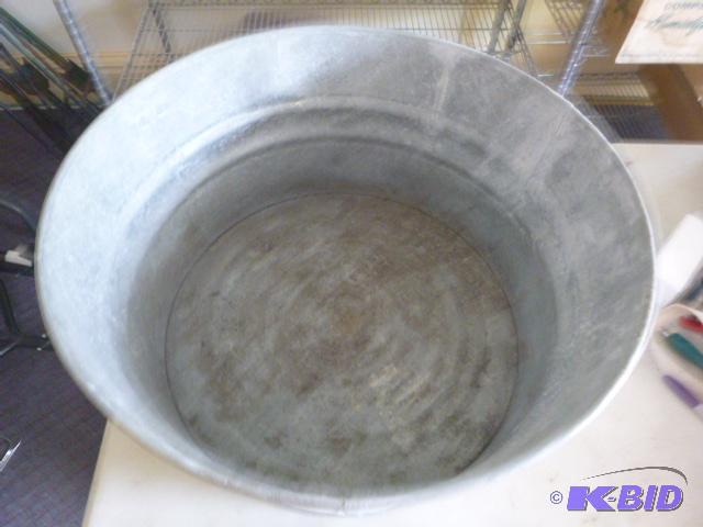 lot 134 image: Galvanized Laundry Tub...