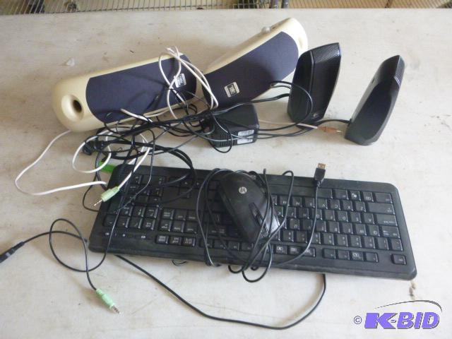 lot 168 image: Miscellaneous Computer Speakers, Keyboard and...