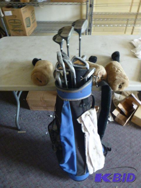 lot 170 image: Raulings Golf Bag with Clubs and Balls...