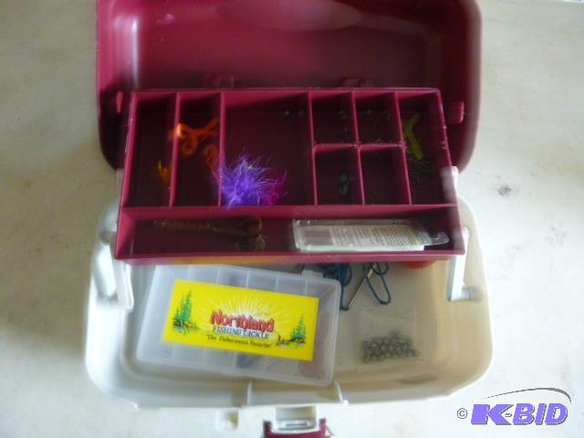 lot 187 image: Plano Tackle Box With some tackle...
