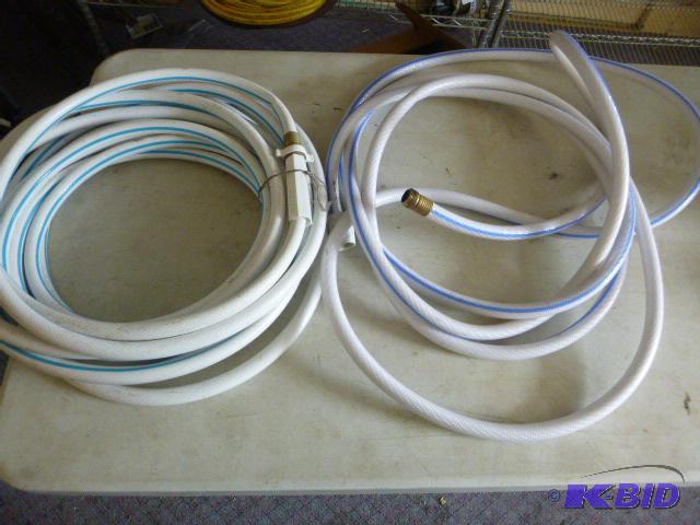 lot 190 image: 3 Garden Hoses Looks to be 50 and 25...