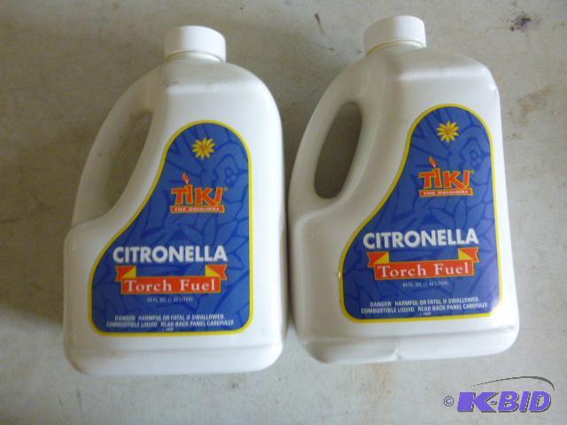 lot 193 image: 2 Jugs of Tiki Torch Fuel 12 to 34 full...