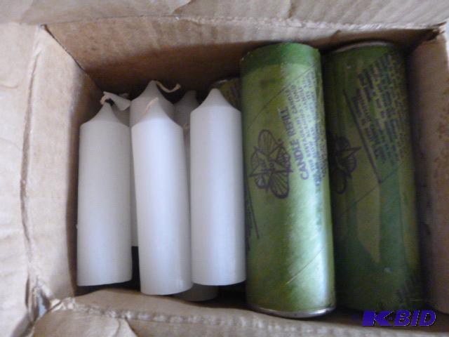 lot 198 image: Box of Candle Refills and Candles...