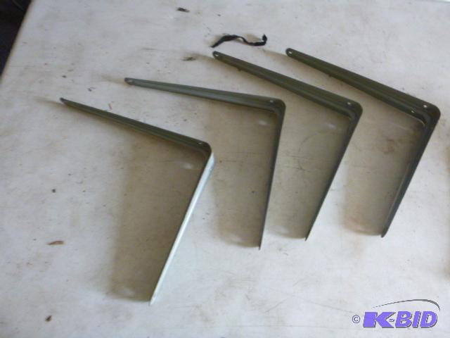 lot 218 image: 4 Shelf Brackets 10" X 12"...
