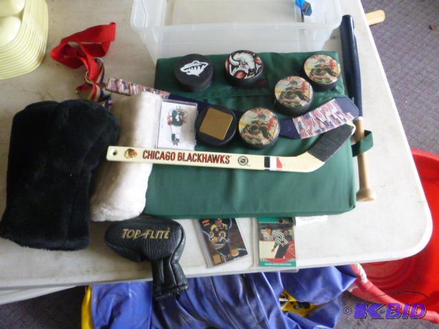 lot 240 image: Miscellaneous Sports Lot Mostly hockey....
