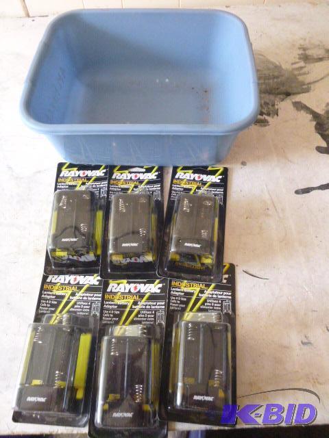 lot 251 image: 6 Rayovac Industrial Lantern Battery Adapters...