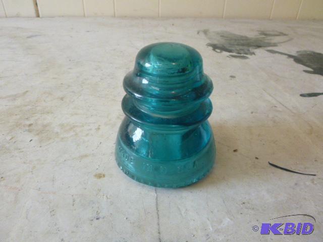 lot 252 image: Blue Insulator Glass...