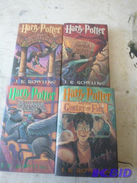 lot 260 image: 4 Harry Potter Books The Sorcerers&nbspStone...