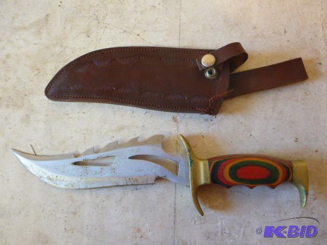 lot 298 image: 7" Knife with Sheath...