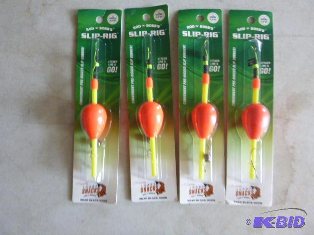 lot 52 image: 4 Rod-N-Bobbs Slip Rigs Pre-Rigged...