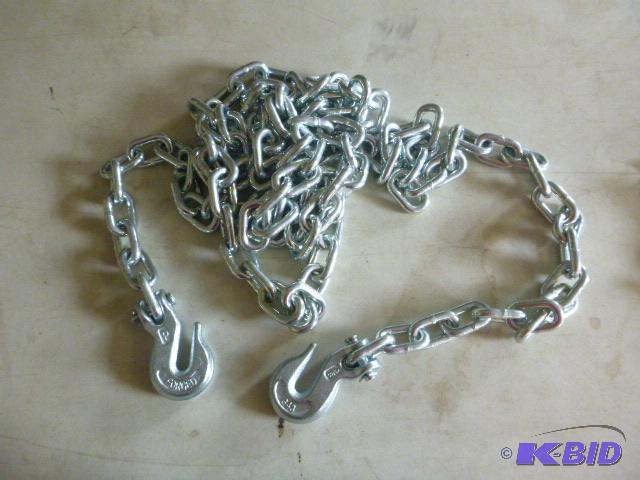 lot 83 image: 14 Tow Chain 38" Clevis Hooks...