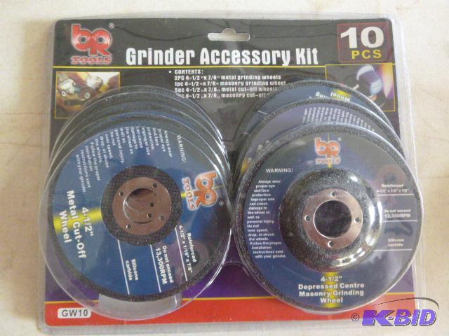 lot 95 image: BR Tools 10 Piece Grinder Accessory Kit...