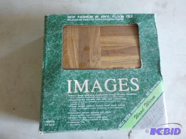 lot 99 image: Box of Vinyl Floor Tiles 12" X 12" ...