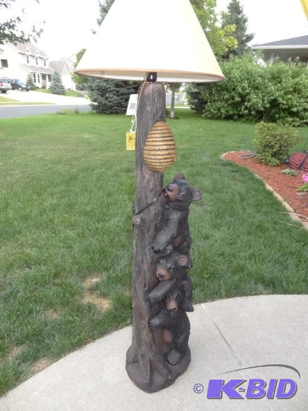 Three bear floor lamp, 62 inches high....