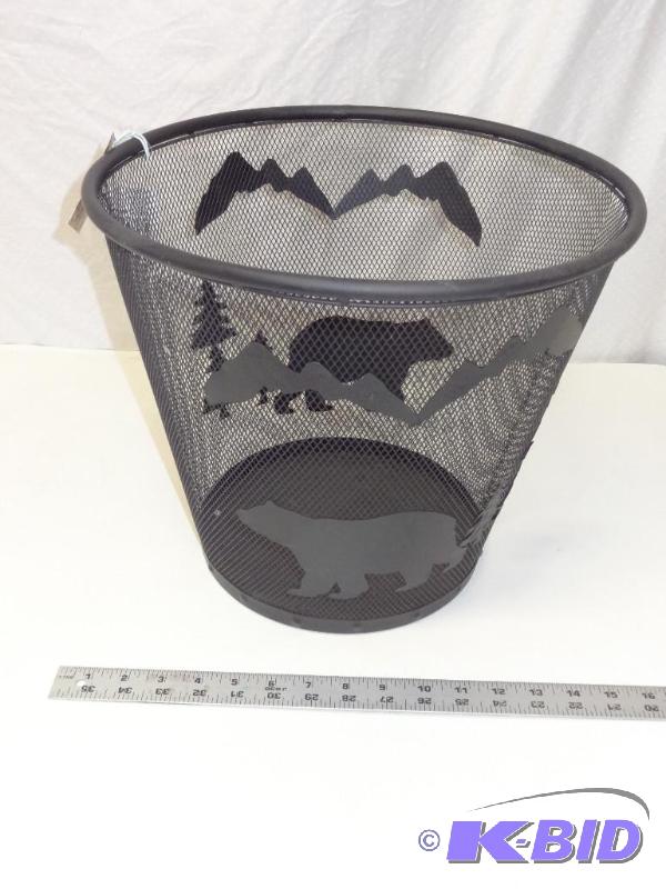 Black bear waste basket....