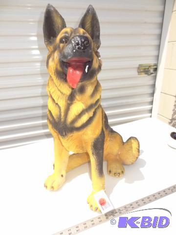 German Shepherd figure, 25 inches high....