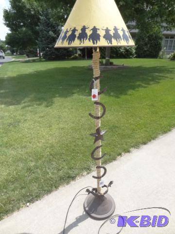 Horseshoe Cowboy floor lamp....